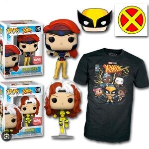 Marvel x Funko Mystery Box NWT X-Men '97 (TShirt:3XL 2 Funkos 1 Pin 1 decal)